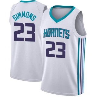 Men's Kobi Simmons Charlotte Hornets White Swingman Jordan Brand Jersey - Association Edition