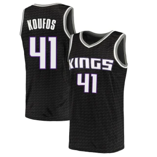 Men's Kosta Koufos Sacramento Kings Black Swingman Jersey - Statement Edition