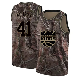 Men's Kosta Koufos Sacramento Kings Camo Swingman Realtree Collection Jersey