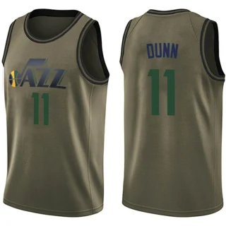 Men's Kris Dunn Utah Jazz Green Swingman Salute to Service Jersey