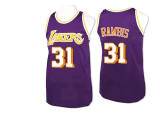 Men's Kurt Rambis Los Angeles Lakers Purple Authentic Throwback Jersey