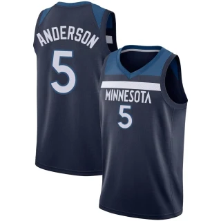 Men's Kyle Anderson Minnesota Timberwolves Navy Swingman Jersey - Icon Edition