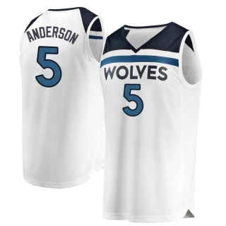 Men's Kyle Anderson Minnesota Timberwolves White Fast Break Jersey - Association Edition