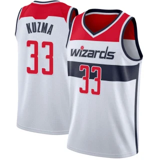 Men's Kyle Kuzma Washington Wizards White Swingman Jersey - Association Edition