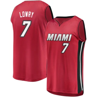Men's Kyle Lowry Miami Heat Red Fast Break Jersey - Statement Edition