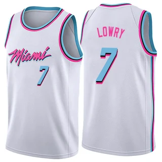 Men's Kyle Lowry Miami Heat White Swingman Jersey - City Edition