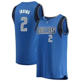 Men's Kyrie Irving Dallas Mavericks Blue Fast Break Jersey - Icon Edition