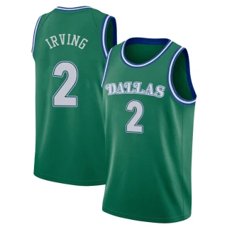 Men's Kyrie Irving Dallas Mavericks Green Swingman 2020/21 Hardwood Classics Jersey