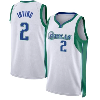 Men's Kyrie Irving Dallas Mavericks White Swingman 2021/22 City Edition Jersey