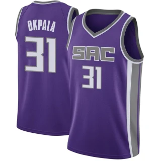 Men's KZ Okpala Sacramento Kings Purple Swingman Jersey - Icon Edition