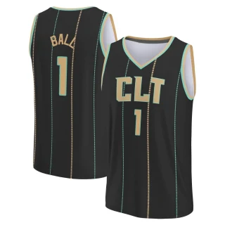 Men's LaMelo Ball Charlotte Hornets Black Fast Break 2022/23 City Edition Jersey