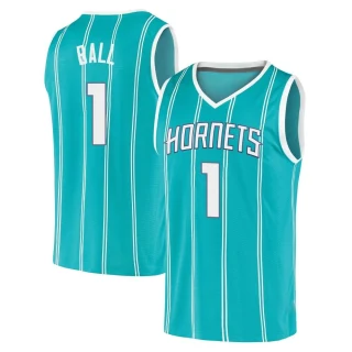 Men's LaMelo Ball Charlotte Hornets Teal Fast Break 2020 Jersey - Icon Edition