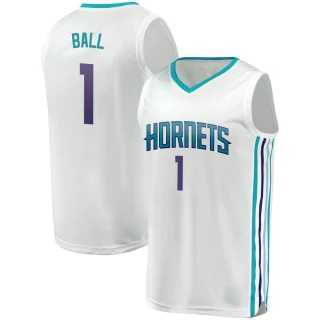 Men's LaMelo Ball Charlotte Hornets White Fast Break Fanatics Brand Jersey - Association Edition