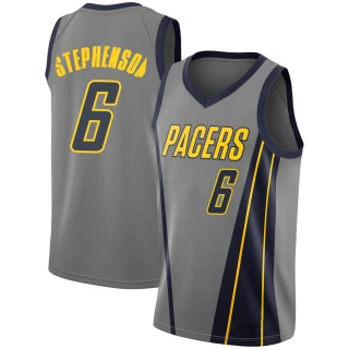 Men's Lance Stephenson Indiana Pacers Gray Swingman 2018/19 Jersey - City Edition