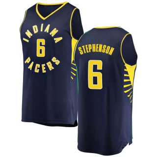 Men's Lance Stephenson Indiana Pacers Navy Fast Break Jersey - Icon Edition