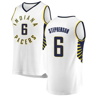 Men's Lance Stephenson Indiana Pacers White Fast Break Jersey - Association Edition