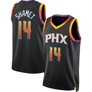 Men's Landry Shamet Phoenix Suns Black Swingman Jordan Brand 2022/23 Jersey - Statement Edition