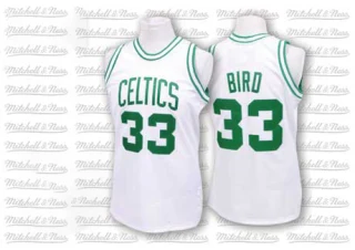 Men's Larry Bird Boston Celtics White Authentic Throwback Jersey