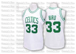 Men's Larry Bird Boston Celtics White Swingman Throwback Jersey