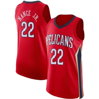 Men's Larry Nance Jr. New Orleans Pelicans Red Authentic Jersey - Statement Edition