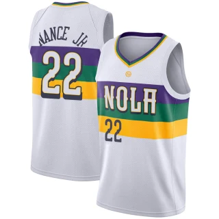 Men's Larry Nance Jr. New Orleans Pelicans White Swingman 2018/19 Jersey - City Edition