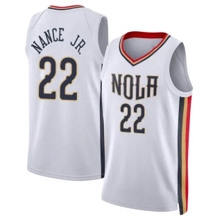 Men's Larry Nance Jr. New Orleans Pelicans White Swingman 2021/22 City Edition Jersey