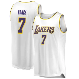Men's Larry Nance Los Angeles Lakers White Swingman 2018/19 Jersey - Association Edition