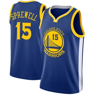 Men's Latrell Sprewell Golden State Warriors Blue Swingman Jersey - Icon Edition