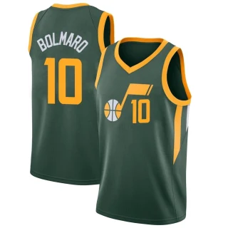 Men's Leandro Bolmaro Utah Jazz Green Swingman 2018/19 Jersey - City Edition