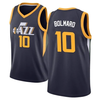 Men's Leandro Bolmaro Utah Jazz Navy Swingman Jersey - Icon Edition