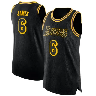 Men's LeBron James Los Angeles Lakers Black Swingman Jersey - City Edition