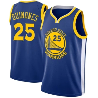 Men's Lester Quinones Golden State Warriors Blue Swingman Jersey - Icon Edition