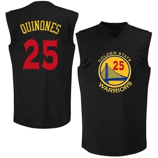 Men's Lester Quinones Golden State Warriors Gold Swingman Black New Fashion Jersey