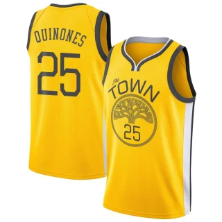 Men's Lester Quinones Golden State Warriors Gold Swingman Yellow 2018/19 Jersey - Earned Edition