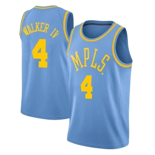 Men's Lonnie Walker IV Los Angeles Lakers Blue Swingman Hardwood Classics Jersey