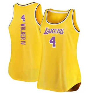 Men's Lonnie Walker IV Los Angeles Lakers Gold Authentic 2020/21 Jersey - Icon Edition