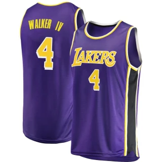 Men's Lonnie Walker IV Los Angeles Lakers Purple Swingman 2018/19 Jersey - Statement Edition