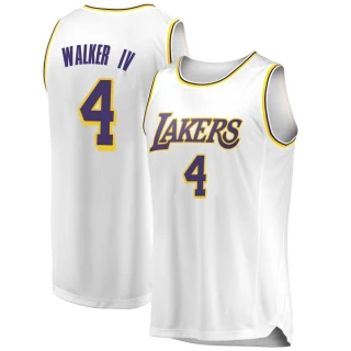 Men's Lonnie Walker IV Los Angeles Lakers White Swingman 2018/19 Jersey - Association Edition