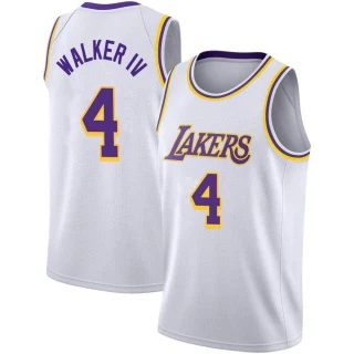 Men's Lonnie Walker IV Los Angeles Lakers White Swingman 2020/21 Jersey - Association Edition
