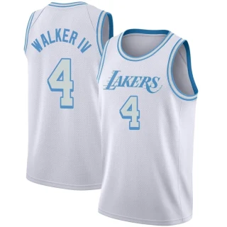 Men's Lonnie Walker IV Los Angeles Lakers White Swingman 2020/21 Jersey - City Edition
