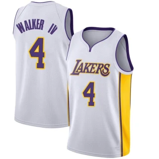 Men's Lonnie Walker IV Los Angeles Lakers White Swingman Jersey - Association Edition