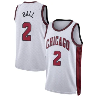 Men's Lonzo Ball Chicago Bulls White Swingman 2022/23 City Edition Jersey
