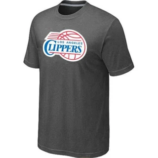 Men's Los Angeles Clippers Grey Big & Tall Primary Logo T-Shirt - Dark
