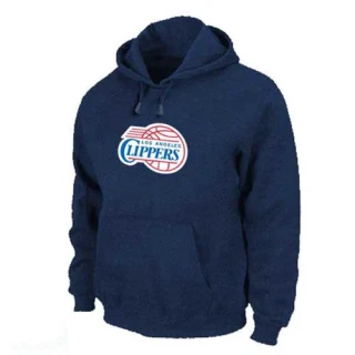 Men's Los Angeles Clippers Navy Pullover Hoodie -