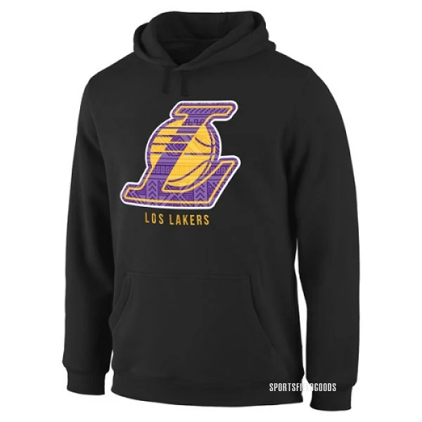 Men's Los Angeles Lakers Black Noches Enebea Pullover Hoodie -