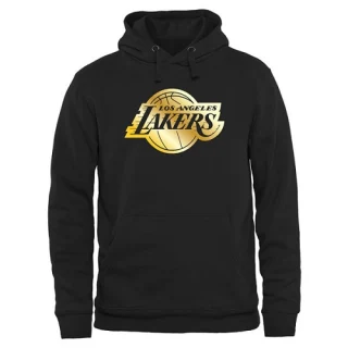 Men's Los Angeles Lakers Gold Collection Pullover Hoodie - Black