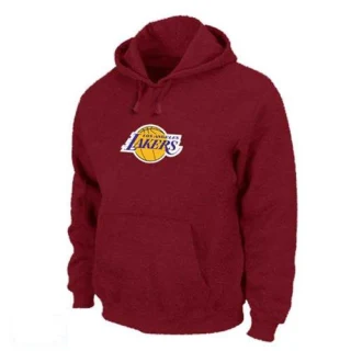 Men's Los Angeles Lakers Red Pullover Hoodie -