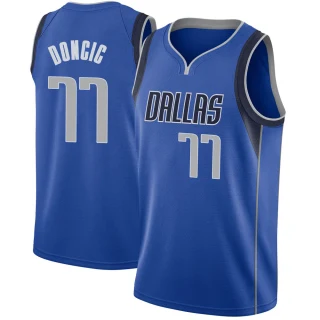 Men's Luka Doncic Dallas Mavericks Royal Swingman Jersey - Icon Edition