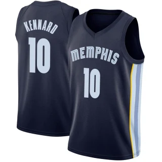 Men's Luke Kennard Memphis Grizzlies Navy Swingman Jersey - Icon Edition