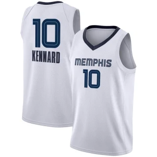 Men's Luke Kennard Memphis Grizzlies White Swingman 2020/21 Jersey - Association Edition